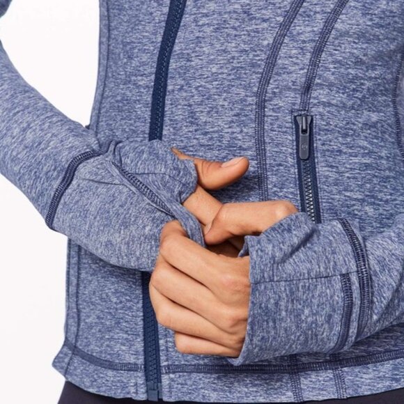 Lululemon Define Jacket (Rulu)Heathered Hero Blue Size 4 - Picture 6 of 12